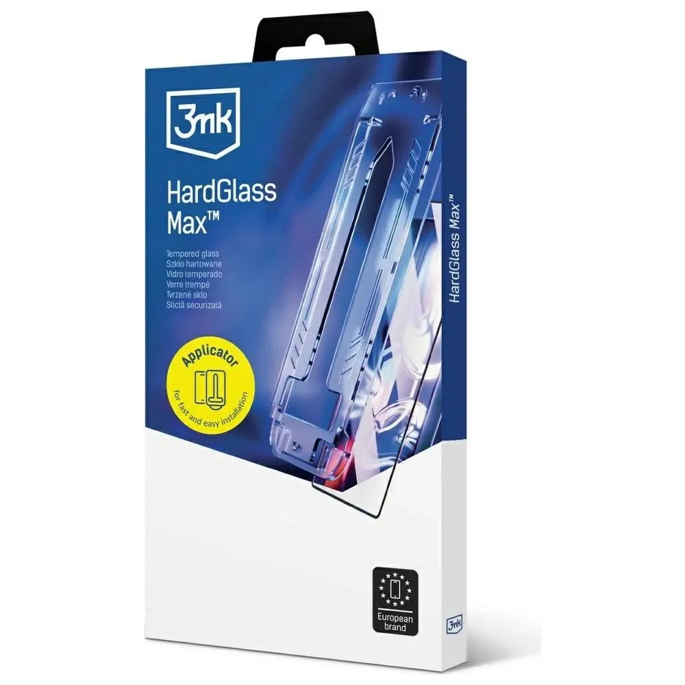Szkło hartowane 3MK HardGlass Max z aplikatorem do Apple iPhone 16 Pro / 17
