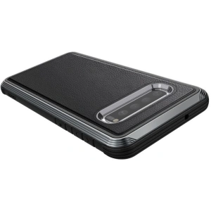 Wholesale X-Doria Defense Lux - Aluminum Case for Samsung Galaxy S10 (Drop test 3m) (Black Leather) - XDR004BLK - {ean13} - Hurt