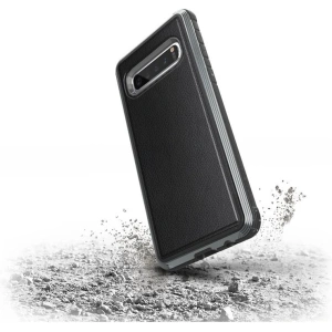 Wholesale X-Doria Defense Lux - Aluminum Case for Samsung Galaxy S10 (Drop test 3m) (Black Leather) - XDR004BLK - {ean13} - Hurt