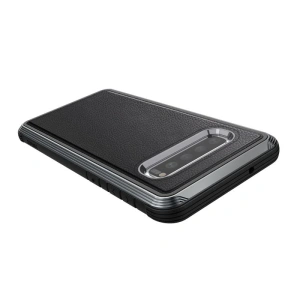 Wholesale X-Doria Defense Lux - Aluminum Case for Samsung Galaxy S10+ (Drop test 3m) (Black Leather) - XDR005BLK - {ean13} - Hurt