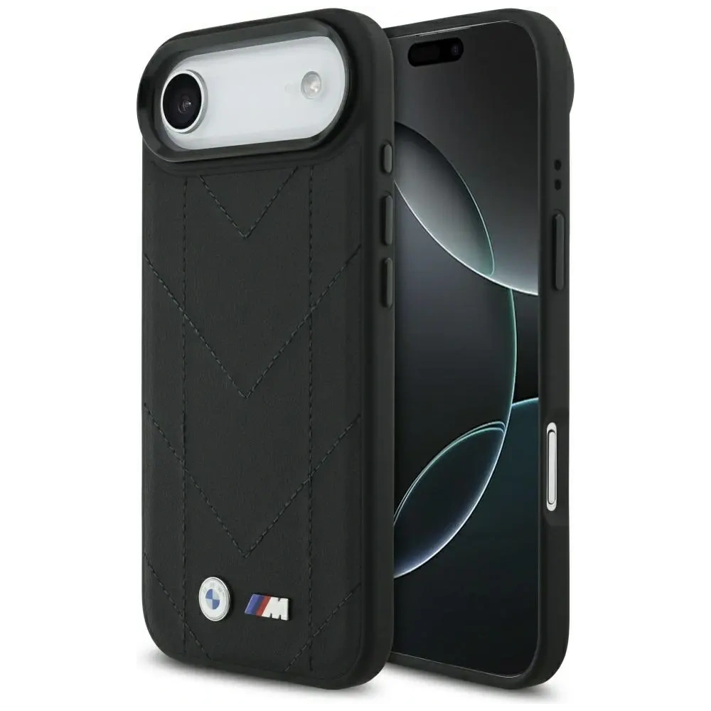 Etui BMW M Quilted Logo MagSafe do Apple iPhone 17 Air czarny