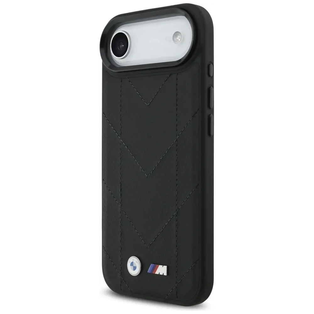 Etui BMW M Quilted Logo MagSafe do Apple iPhone 17 Air czarny