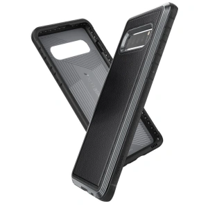 Wholesale X-Doria Defense Lux - Aluminum Case for Samsung Galaxy S10+ (Drop test 3m) (Black Leather) - XDR005BLK - {ean13} - Hurt