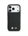Etui BMW M Quilted Logo MagSafe do Apple iPhone 17 Pro czarny