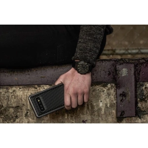 Hurtownia GSM - Etui din aluminiu X-Doria Defense Lux Samsung Galaxy S10e (test de cădere 3m) (Fibra de carbon neagră) - XDR003BLK - {ean13} - Hurt