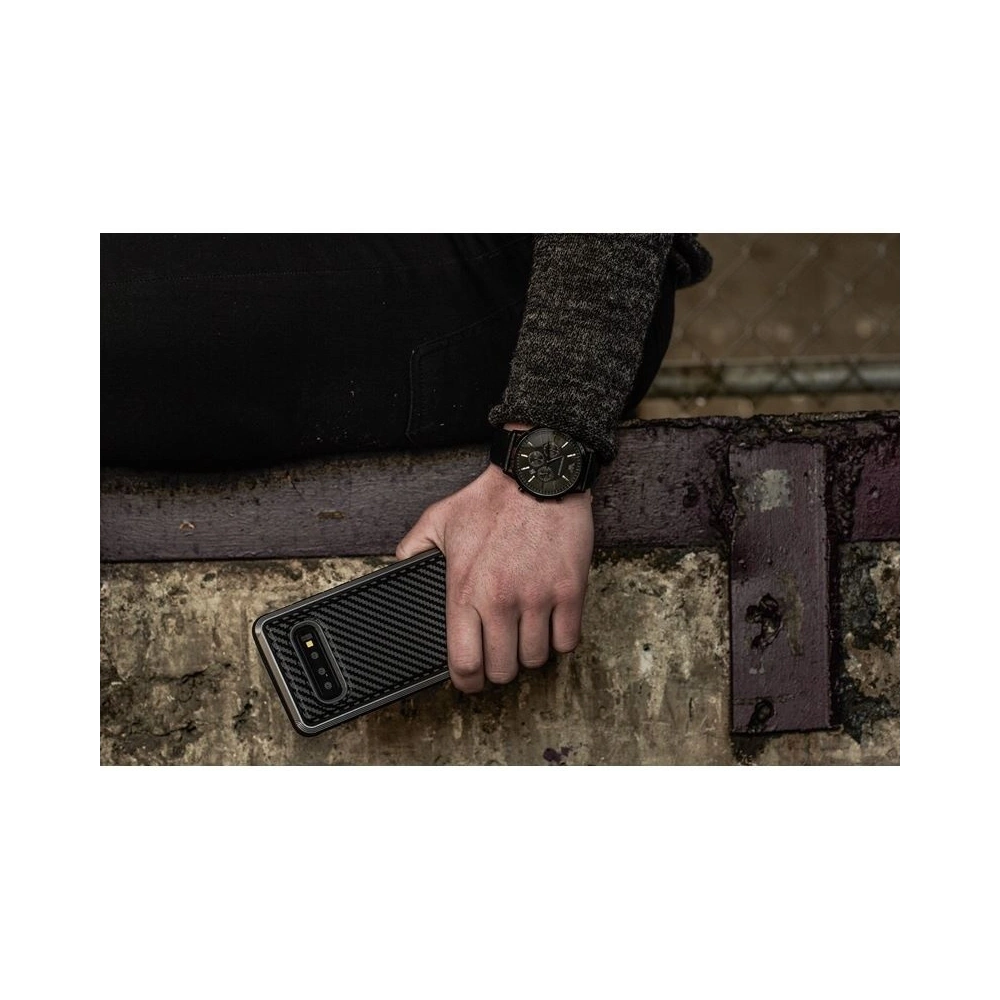 Hurtownia GSM - Hliníkové pouzdro X-Doria Defense Lux Samsung Galaxy S10e (Test pádu 3m) (Černá uhlíková vlákna) - XDR003BLK - {ean13} - Hurt
