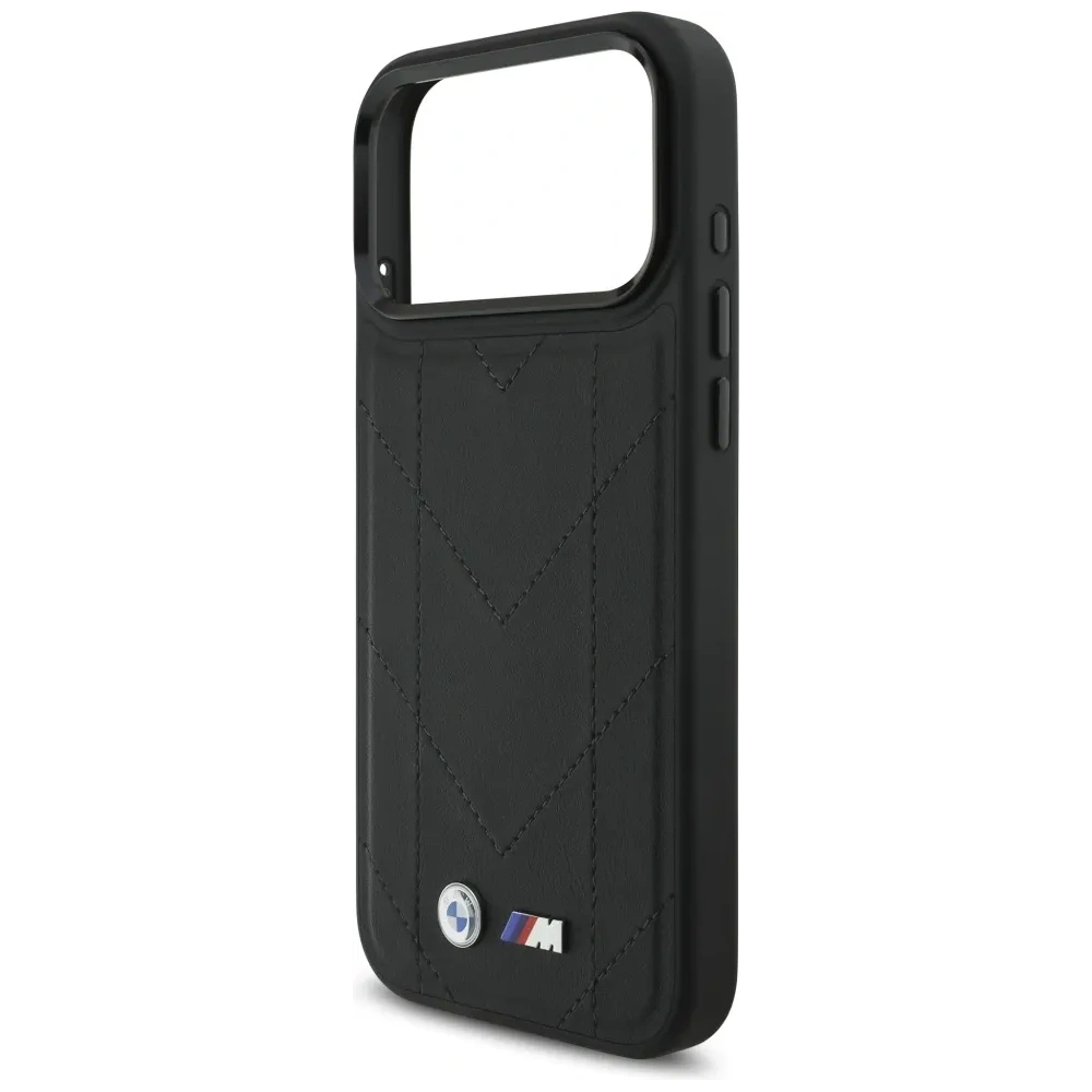 Etui BMW M Quilted Logo MagSafe do Apple iPhone 17 Pro Max czarny