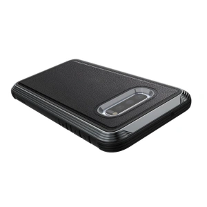 Hurtownia GSM - Aluminiumhülle X-Doria Defense Lux Samsung Galaxy S10e (Falltest 3m) (Schwarzes Leder) - XDR006BLK - {ean13} - Hurt