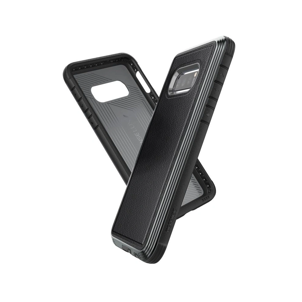 Hurtownia GSM - Hliníkové pouzdro X-Doria Defense Lux Samsung Galaxy S10e (Test pádu 3m) (Černá kůže) - XDR006BLK - {ean13} - Hurt