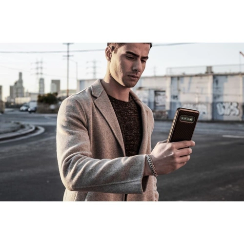 Etui aluminiowe X-Doria Defense Lux Samsung Galaxy S10e (Drop test 3m) (Black Carbon Fiber)