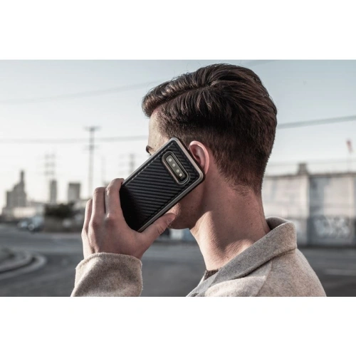 Etui aluminiowe X-Doria Defense Lux Samsung Galaxy S10e (Drop test 3m) (Black Carbon Fiber)