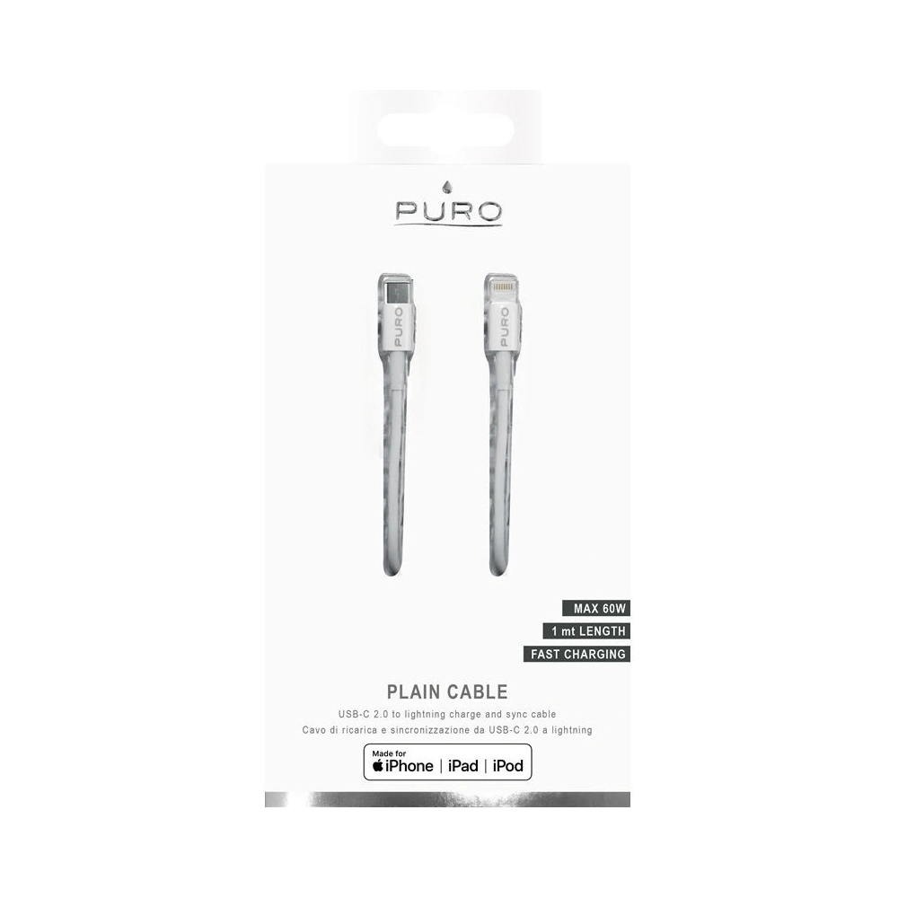Hurtownia GSM - Kabel PURO USB-C na Lightning MFi 1m (bílý) - PUR030WHT - {ean13} - Hurt