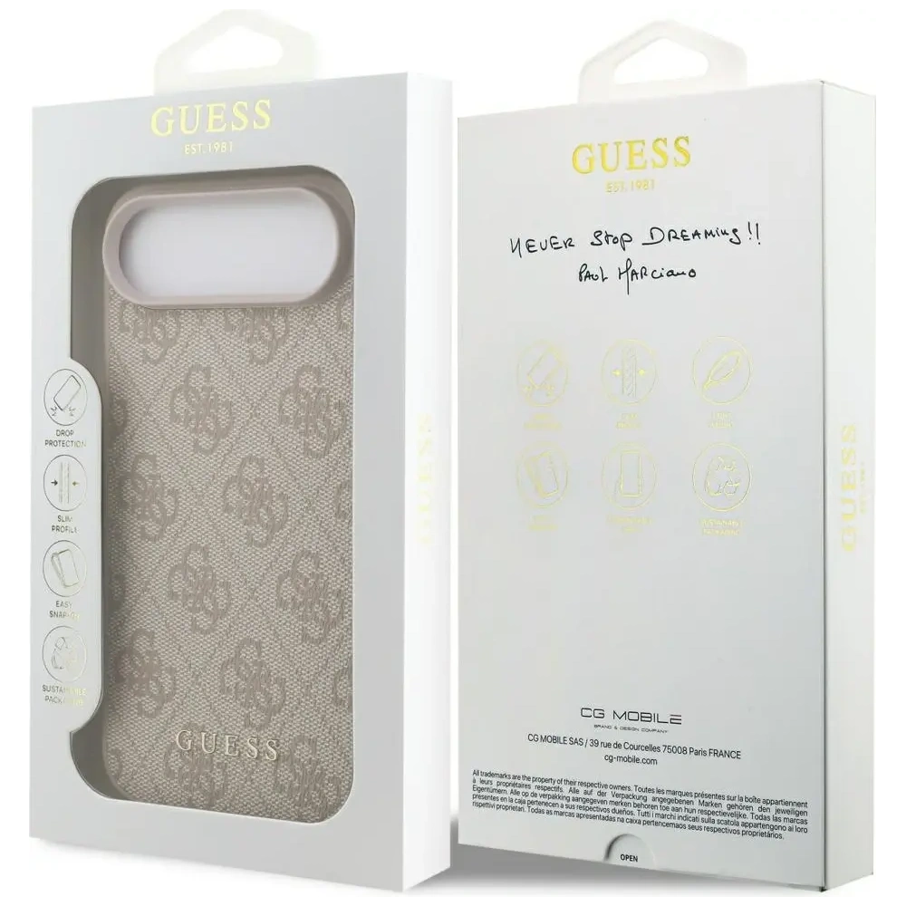 Etui Guess 4G Classic do Apple iPhone 17 Air różowy