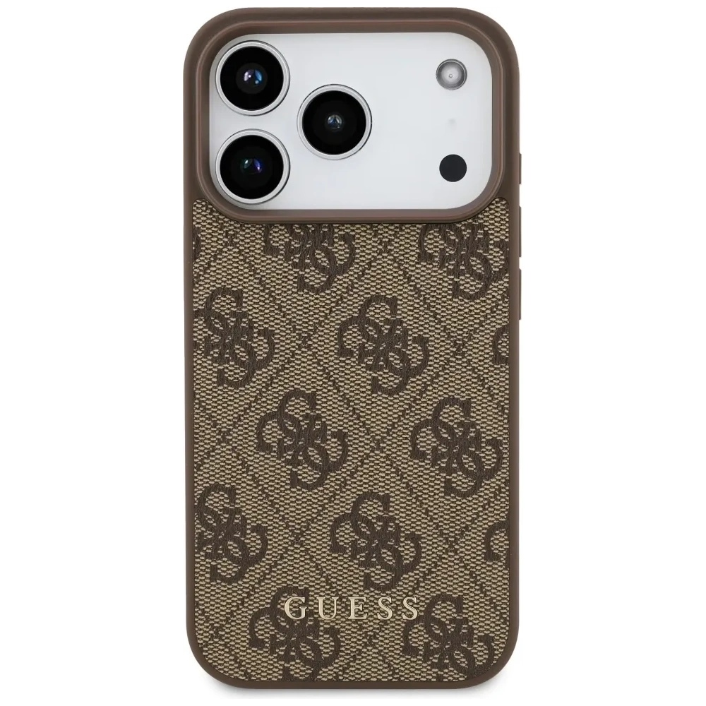 Etui Guess 4G Classic do Apple iPhone 17 Pro brązowy