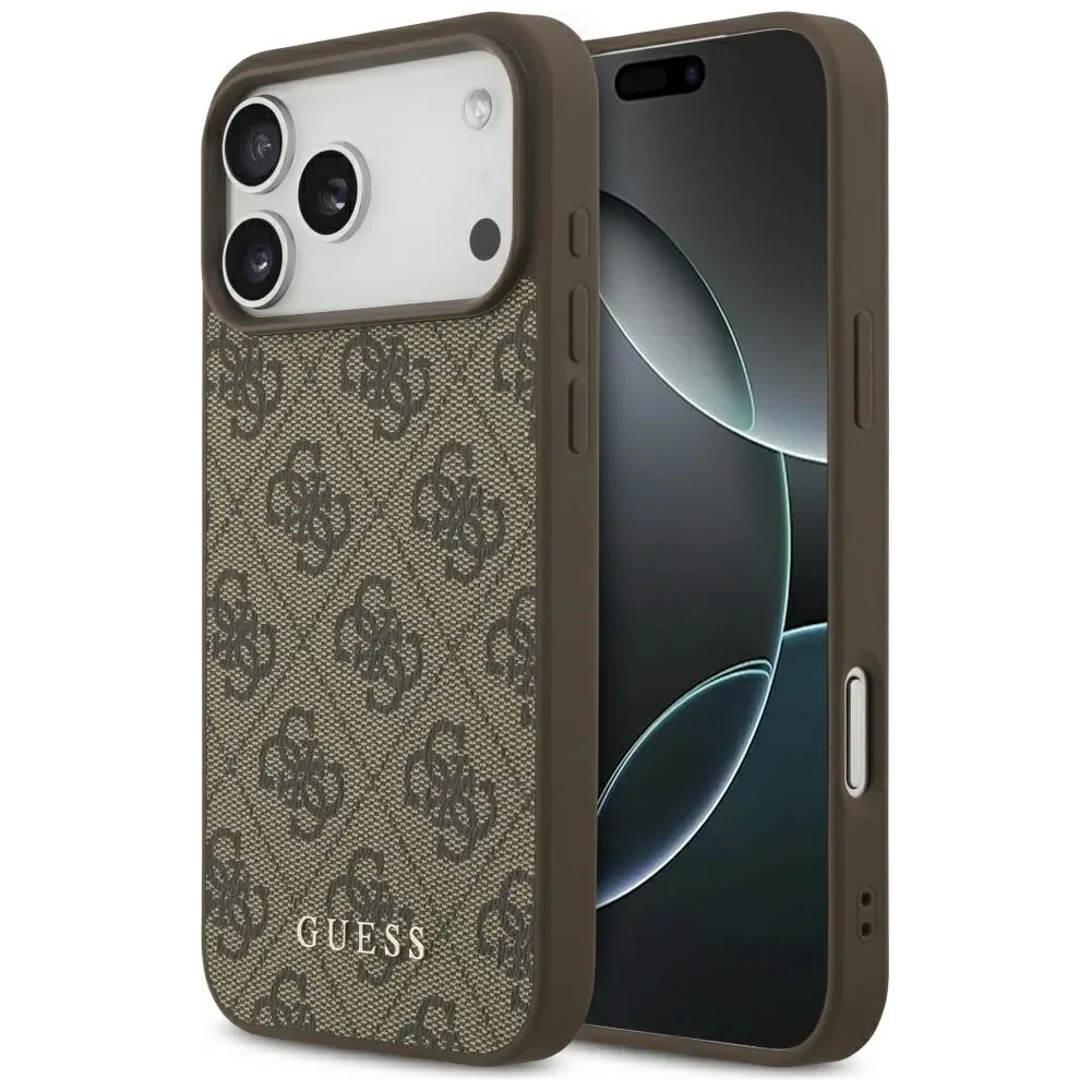 Etui Guess 4G Classic do Apple iPhone 17 Pro Max brązowy