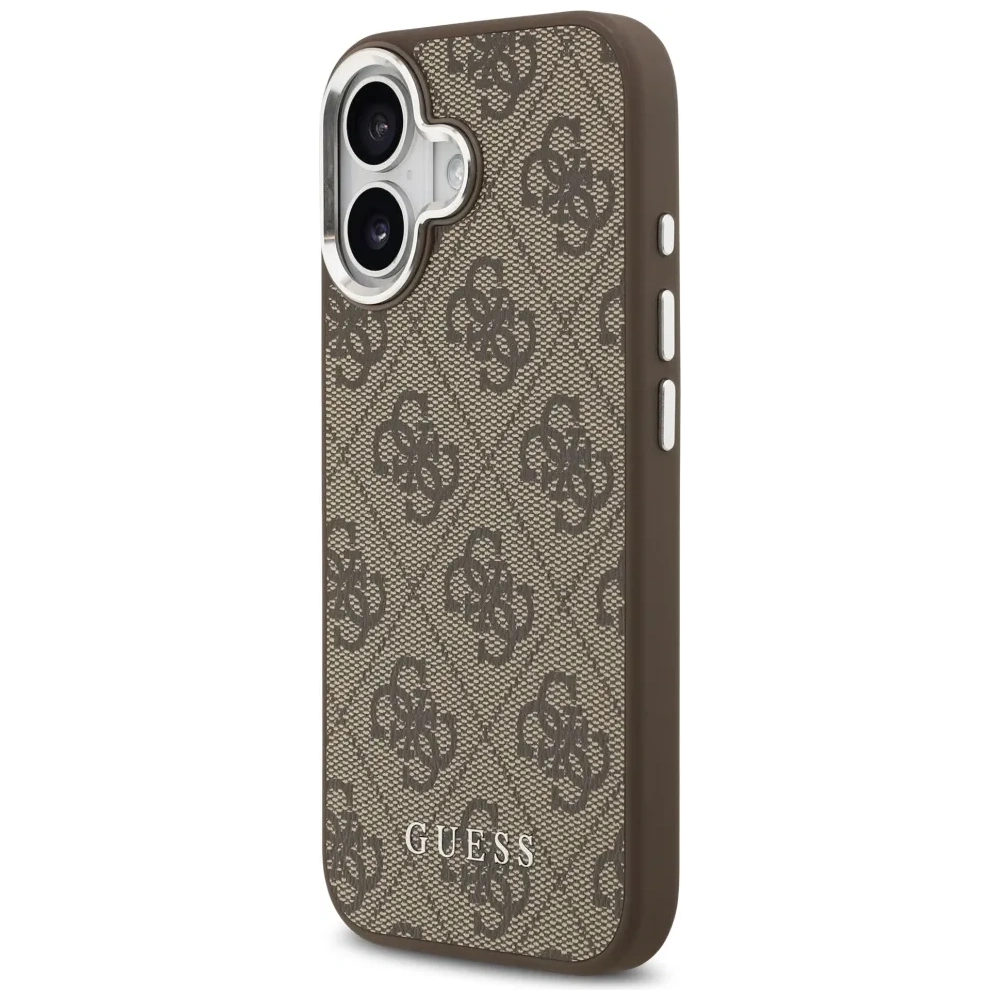 Etui Guess 4G Classic Logo MagSafe do Apple iPhone 17 brązowy