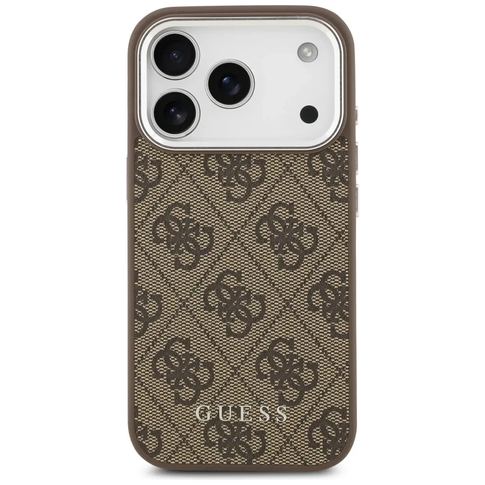Etui Guess 4G Classic Logo MagSafe do Apple iPhone 17 Pro Max brązowy