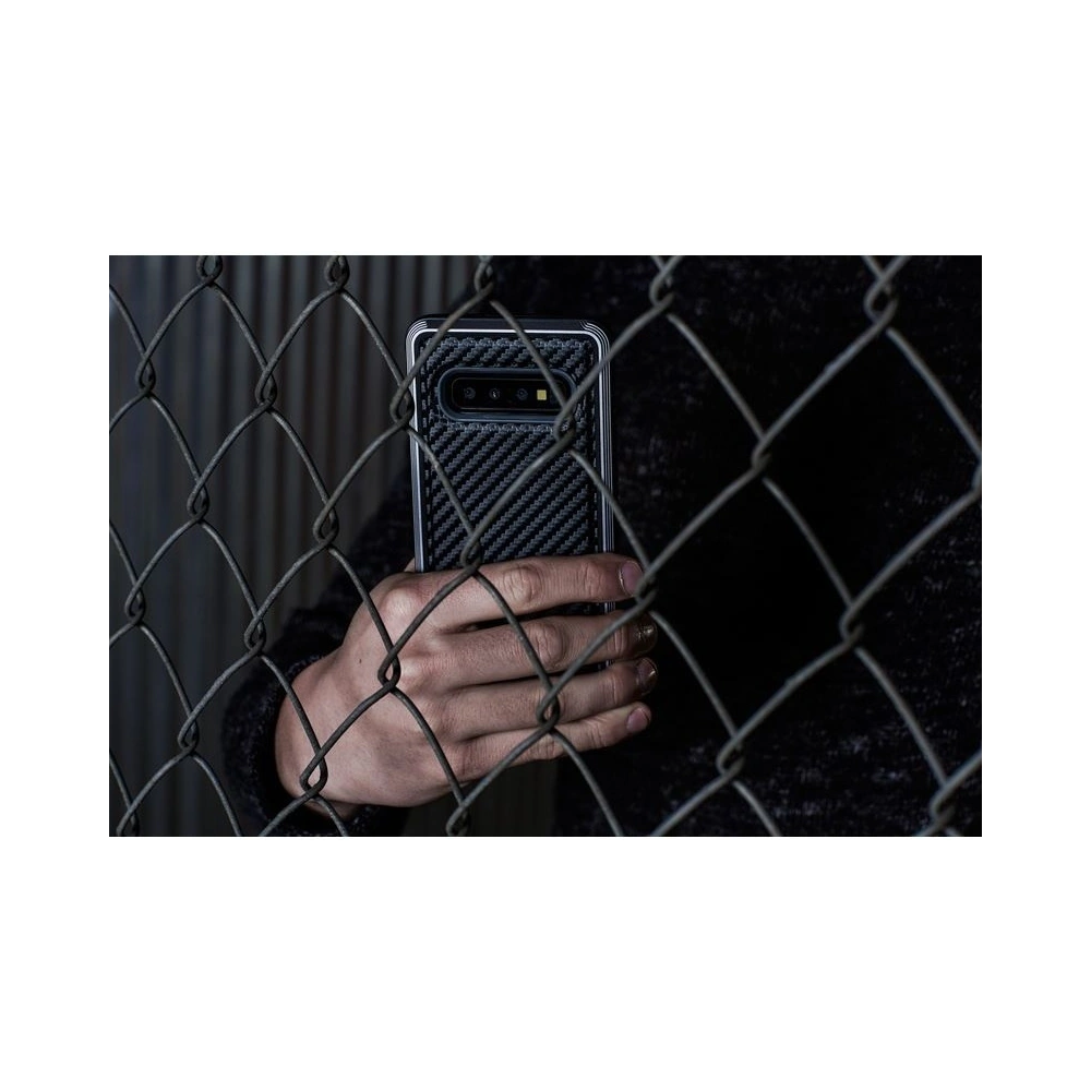 Hurtownia GSM - Hliníkové pouzdro X-Doria Defense Lux Samsung Galaxy S10e (Test pádu 3m) (Černá uhlíková vlákna) - XDR003BLK - {ean13} - Hurt