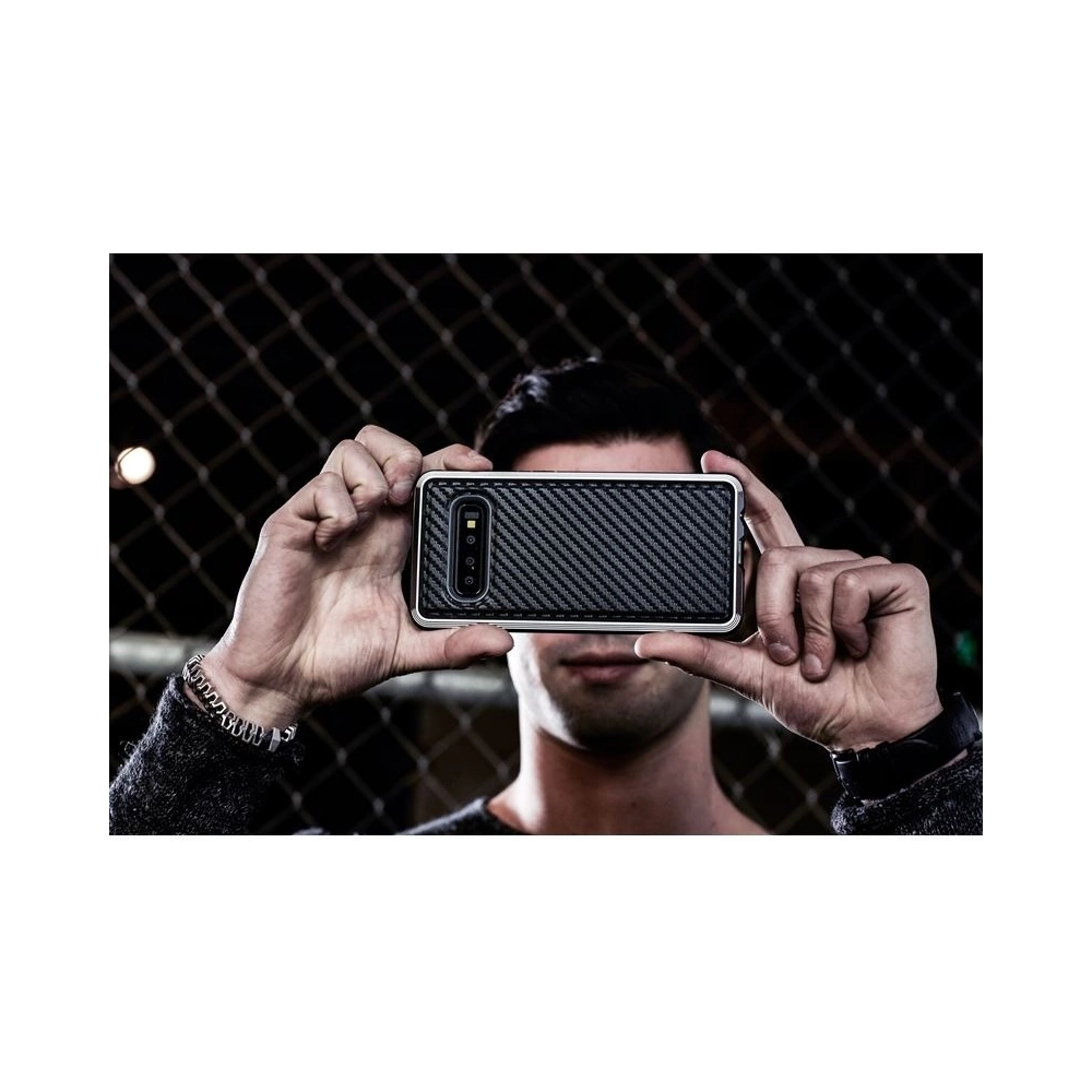Hurtownia GSM - Hliníkové pouzdro X-Doria Defense Lux Samsung Galaxy S10e (Test pádu 3m) (Černá uhlíková vlákna) - XDR003BLK - {ean13} - Hurt