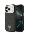 Etui Guess 4G Triangle Logo MagSafe do Apple iPhone 17 Pro czarny srebrny