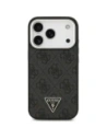 Etui Guess 4G Triangle Logo MagSafe do Apple iPhone 17 Pro czarny srebrny
