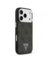 Etui Guess 4G Triangle Logo MagSafe do Apple iPhone 17 Pro czarny srebrny
