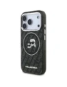 Etui Karl Lagerfeld IML Glitter Karl & Choupette Heads Logo MagSafe do Apple iPhone 17 Pro czarny