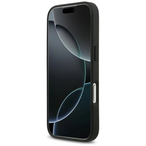 Etui Mercedes Leather Laurel Leaves Stripes MagSafe do Apple iPhone 17 Pro niebieski