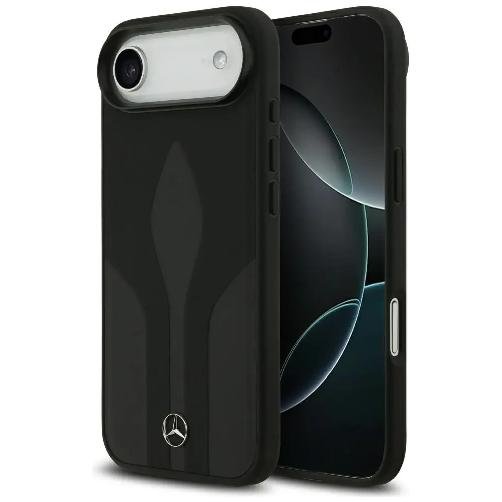 Etui Mercedes Leather The Move MagSafe do Apple iPhone 17 Air czarny