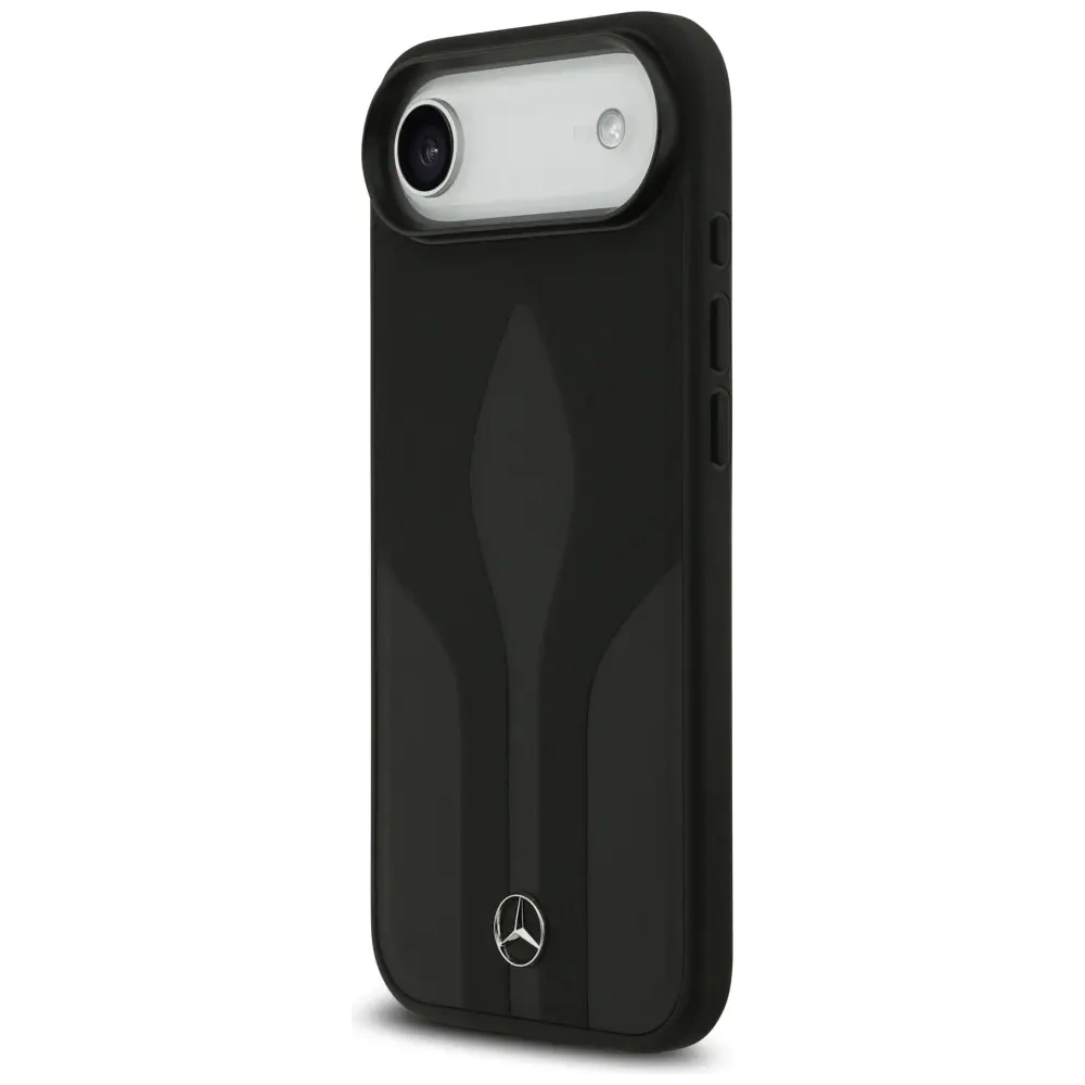 Etui Mercedes Leather The Move MagSafe do Apple iPhone 17 Air czarny