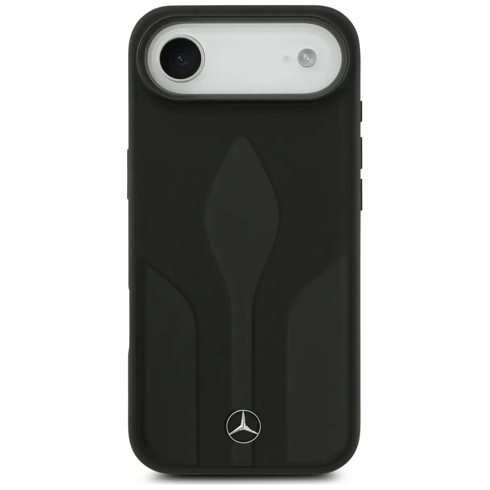 Etui Mercedes Leather The Move MagSafe do Apple iPhone 17 Air czarny