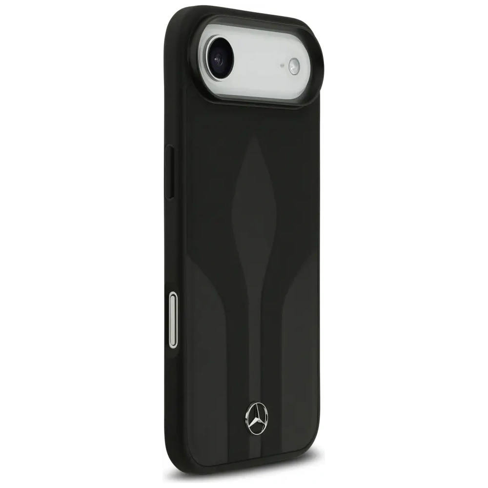 Etui Mercedes Leather The Move MagSafe do Apple iPhone 17 Air czarny