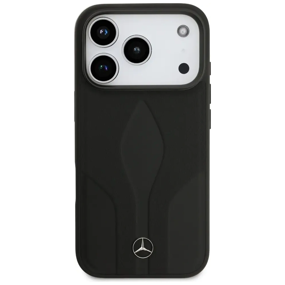 Etui Mercedes Leather The Move MagSafe do Apple iPhone 17 Pro czarny