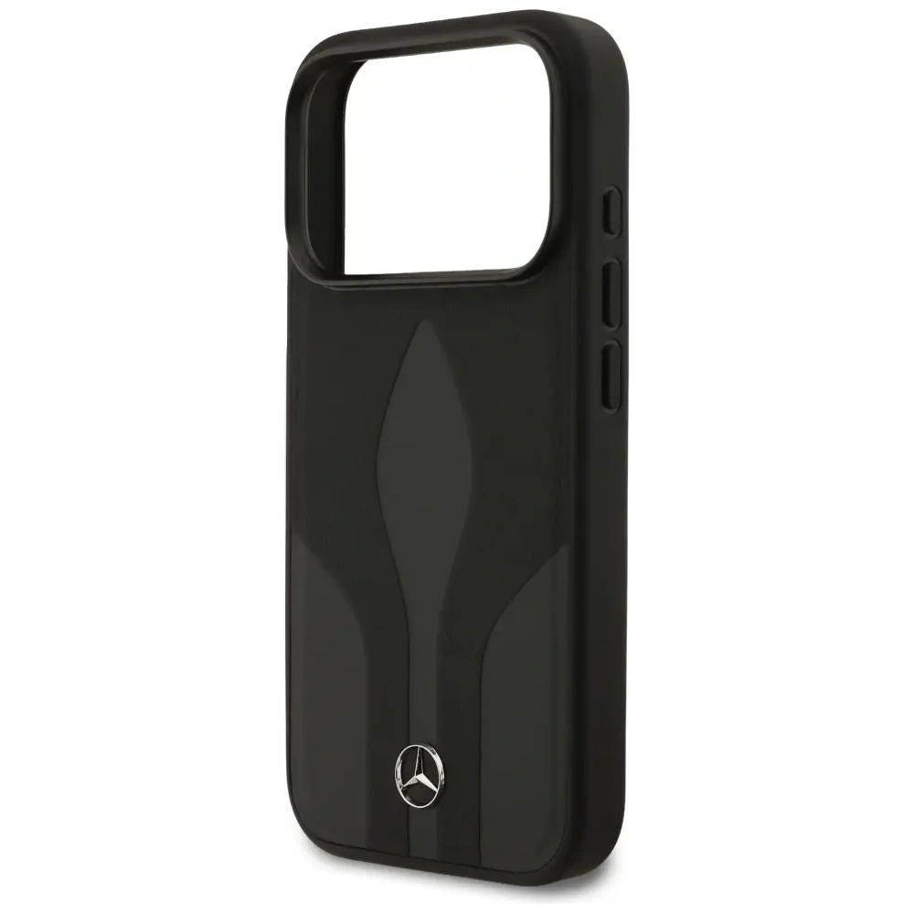 Etui Mercedes Leather The Move MagSafe do Apple iPhone 17 Pro czarny