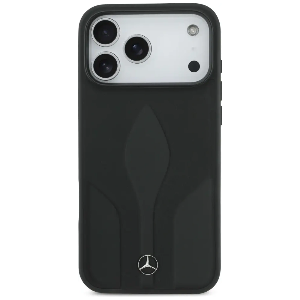 Etui Mercedes Leather The Move MagSafe do Apple iPhone 17 Pro Max czarny