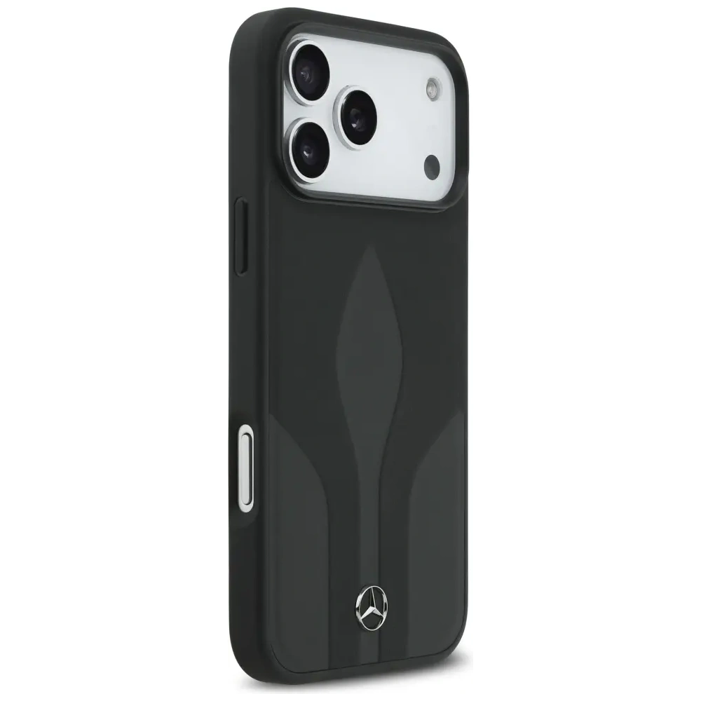 Etui Mercedes Leather The Move MagSafe do Apple iPhone 17 Pro Max czarny