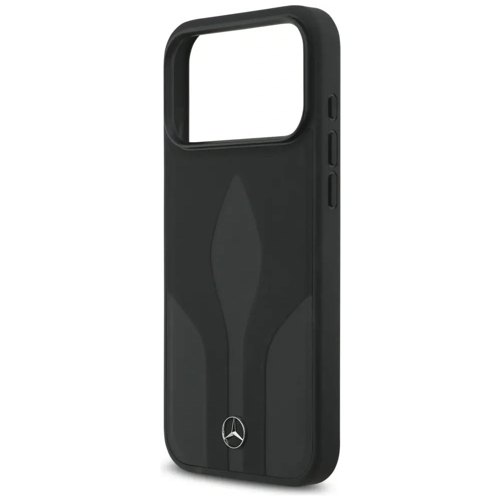 Etui Mercedes Leather The Move MagSafe do Apple iPhone 17 Pro Max czarny