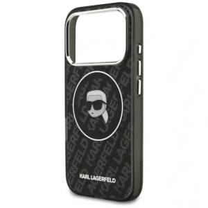 Etui Karl Lagerfeld IML Karl Head Logo MagSafe do Apple iPhone 17 Pro czarny
