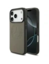 Etui Mercedes Leather Vintage Logo MagSafe do Apple iPhone 17 Pro taupe