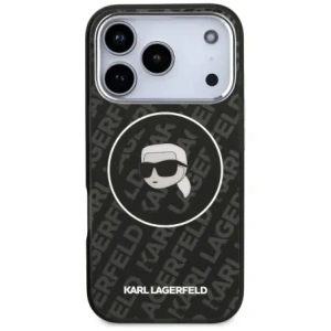 Etui Karl Lagerfeld IML Karl Head Logo MagSafe do Apple iPhone 17 Pro Max czarny