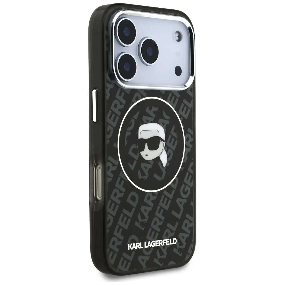 Etui Karl Lagerfeld IML Karl Head Logo MagSafe do Apple iPhone 17 Pro Max czarny