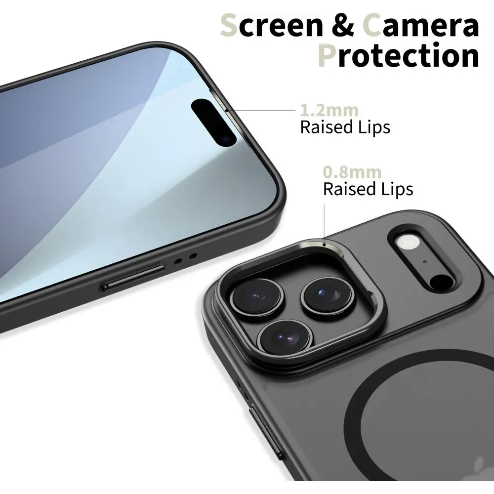 Etui Tech-Protect Magstand MagSafe do Apple iPhone 17 Pro Matte Black