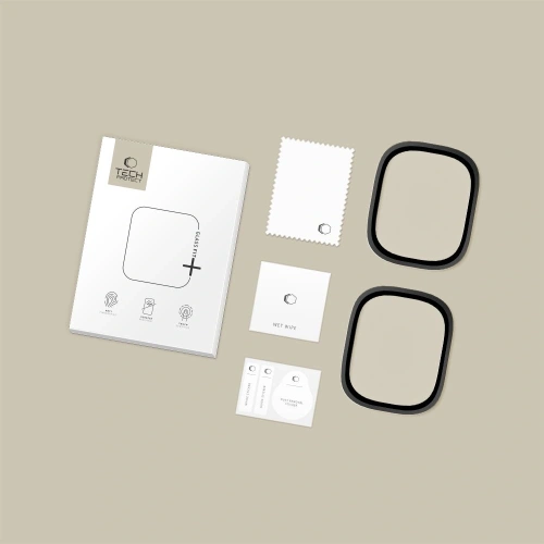 Szkło hartowane Tech-Protect Glass Ring do Apple Watch Ultra 1 / 2 49mm Black [2 PACK]