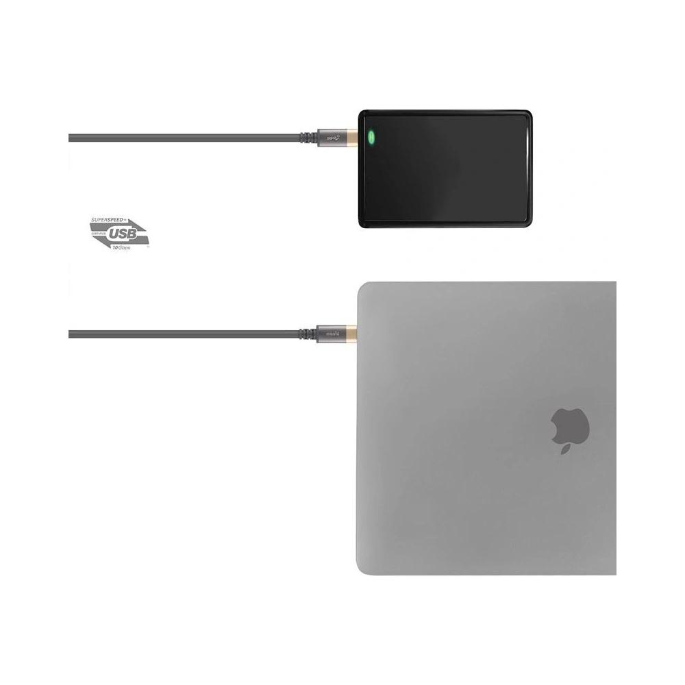 Hurtownia GSM - Kabel Moshi USB-C Monitor Cable Power Delivery 100 W, 4K (Šedá/Zlatá) - MOSH007GRYGLD - {ean13} - Hurt