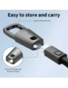 Kabel Tech-Protect Ultraboost DNA Keychain USB-C / USB-C Cable PD 60W / 3A Iron Grey