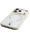 Etui z pierścieniem magnetycznym Bizon Case MatteO do Apple iPhone 17 Pro przydymione-beżowe