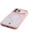 Etui z pierścieniem magnetycznym Bizon Case MatteO do Apple iPhone 17 Pro Max przydymione-jasnoróżowe