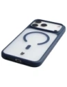 Etui z pierścieniem magnetycznym Bizon Case MatteO do Apple iPhone 17 Pro Max przydymione-granatowe