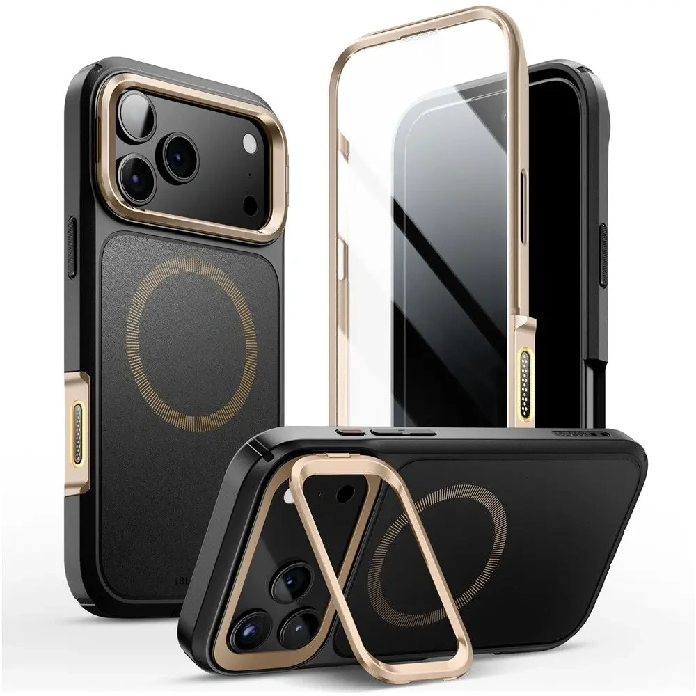 Etui Supcase IBLSN Ares Flip Mag MagSafe do Apple iPhone 17 Pro Desert Gold