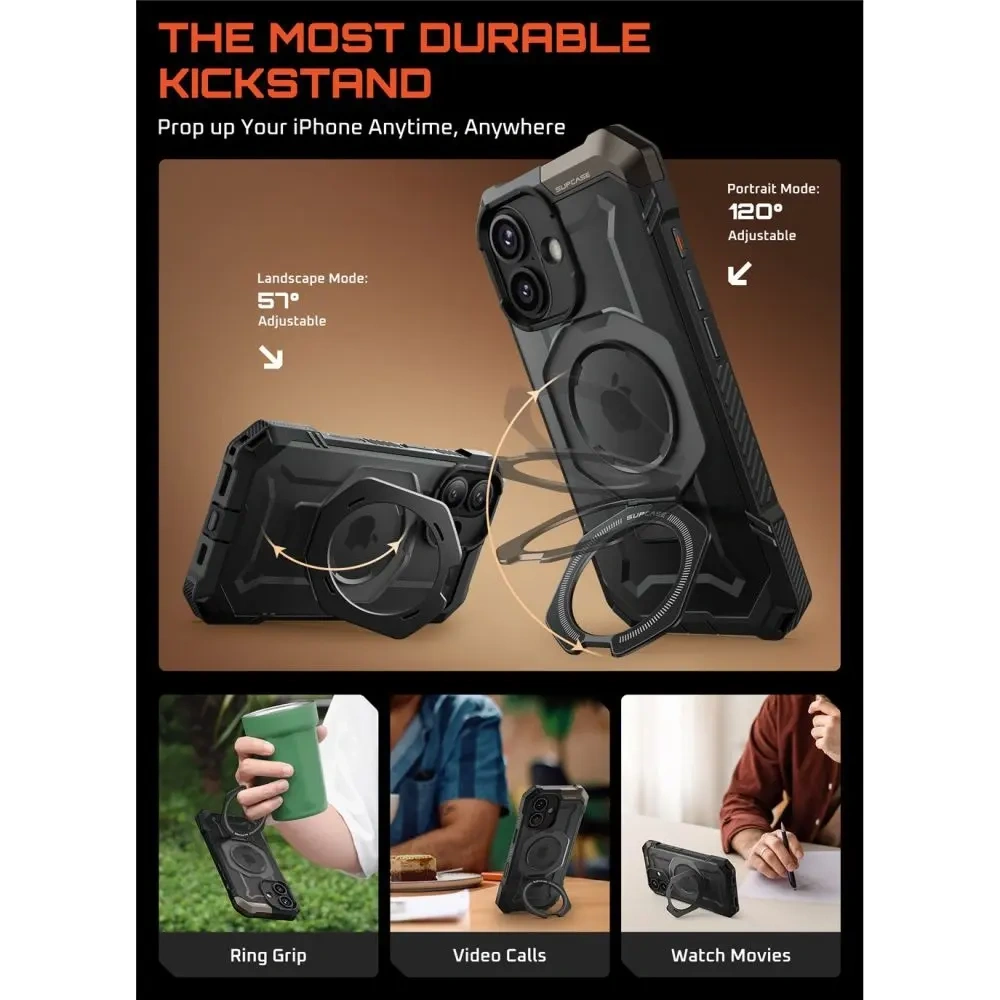 Etui Supcase Unicorn Beetle Grip Mag MagSafe do Apple iPhone 17 Black